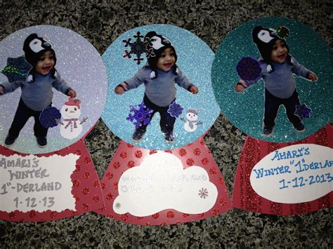 Diy Snow Globe Invitations For A Winter One Derland Party Christmas