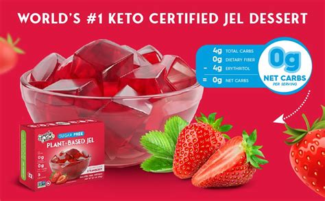 simply delish natural strawberry jel dessert sugar free non gmo gluten free