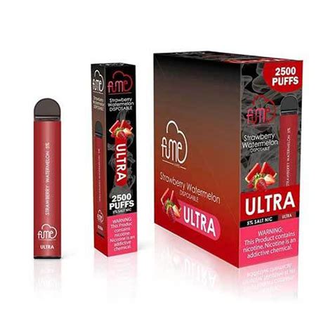 Fume Ultra Disposable Vape 2500 Puffs Strawberry Watermelon Free