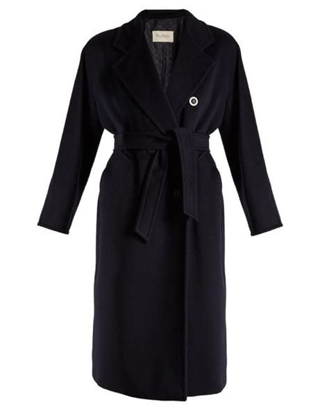 Max Mara Madame Coat In Blue Lyst Canada