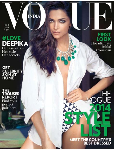 Deepika Padukone Vogue Magazine India June 2014 Issue • Celebmafia