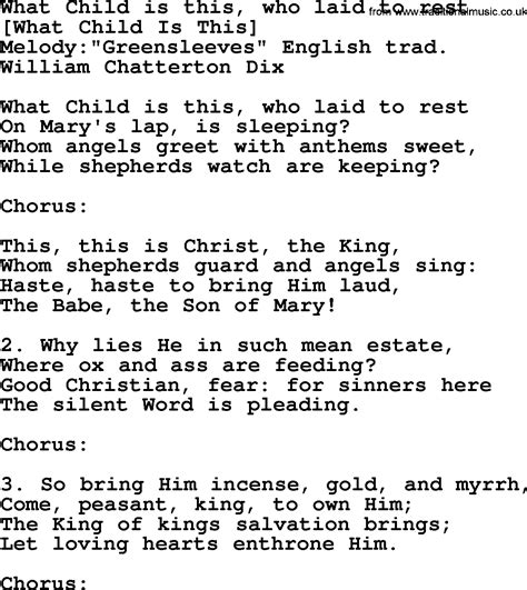 Old English Song Lyrics For What Child Is This Who Laid To Rest With Pdf