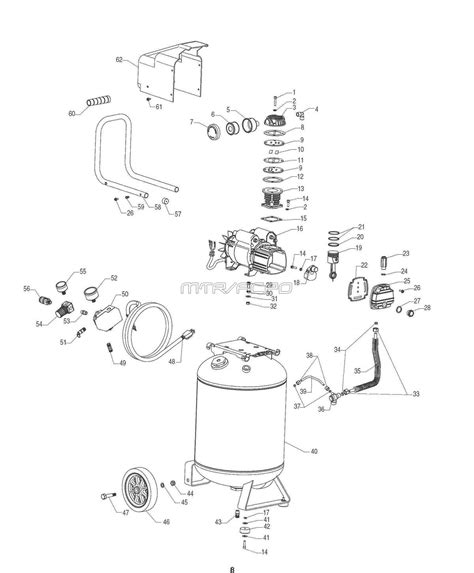 Sears Craftsman 921166400 Air Compressor Parts