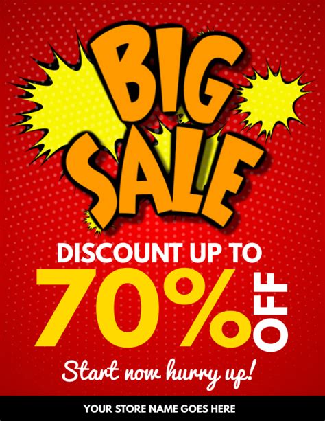 Big Sale Flyer Template Postermywall