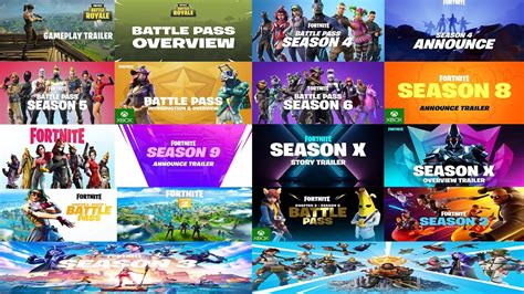 All Fortnite Cinematic And Battle Pass Trailers Season 1 13 Hd