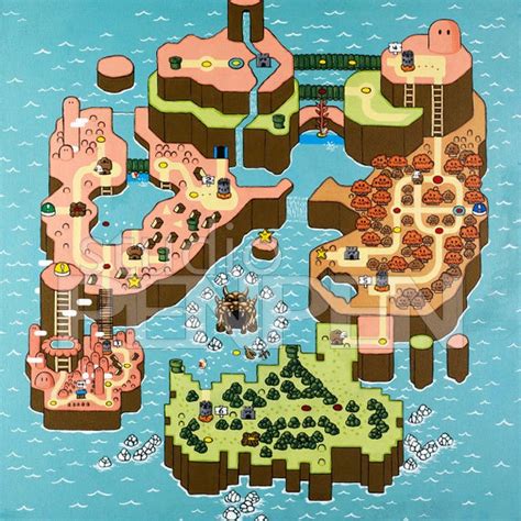 Paper Mario Map Anime Wallpaper Hd