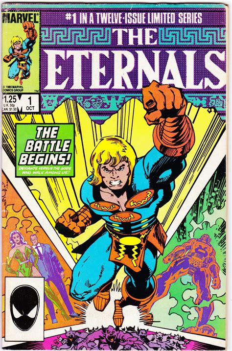 Jack kirby, the iconic marvel comic artist and illustrator, created the new gods franchise during his stint at d.c. Eternals #1 (2nd Series 1985) Oct 1985 Marvel Comics Grade ...