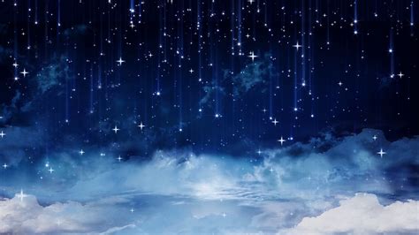 Falling Stars And Clouds Background Stock Video Footage Storyblocks