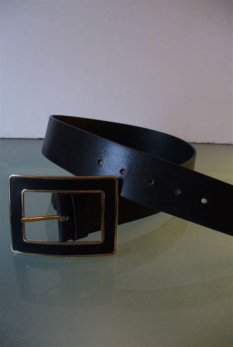 Vintage Banana Republic Made In Italy Heavy Leather Belt Size Xs By