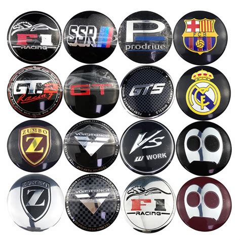 Buy 4pcsset 56mm Car Wheel Center Hub Cap Sticker Auto Tire Emblem