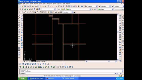 How To Draw Grids And Walls In Autocad Basic Tutorial Youtube