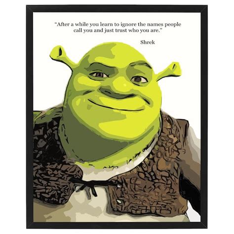 Shrek Movie Poster Etsy Uk