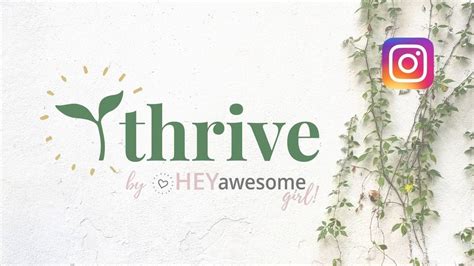 Instagram Marketing Subscription Thrive By Hey Awesome Girl