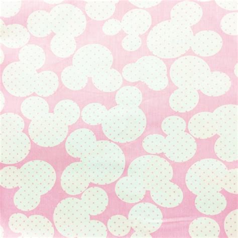 Pink Mickey Mouse Polka Dot Cute100 Cotton Fabric By Yard Etsy