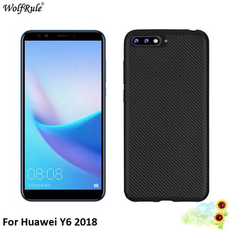 For Cover Huawei Y6 2018 Case Wolfrule Soft Silicone Bumper Pouch Phone