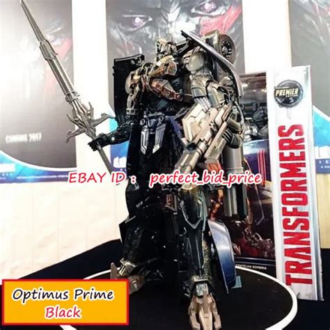 Transformers Optimus Prime Black The Last Knight Hasbro Leader Action