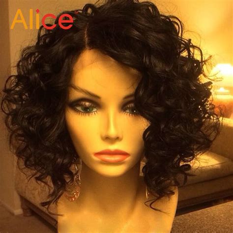 Short Curly Lace Front Wigs With Baby Hair Brazilian Lace Front Bob Wig