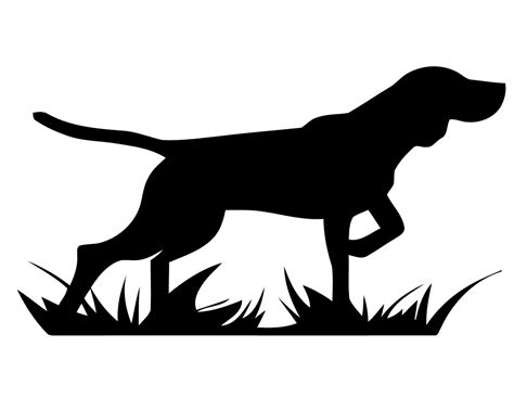 Hunting Dog Clipart Free Printable Coloring 2633 Dog Silhouette Dog