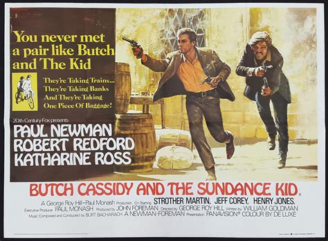 Butch Cassidy And The Sundance Kid 1969 Original Vintage Uk Quad Film