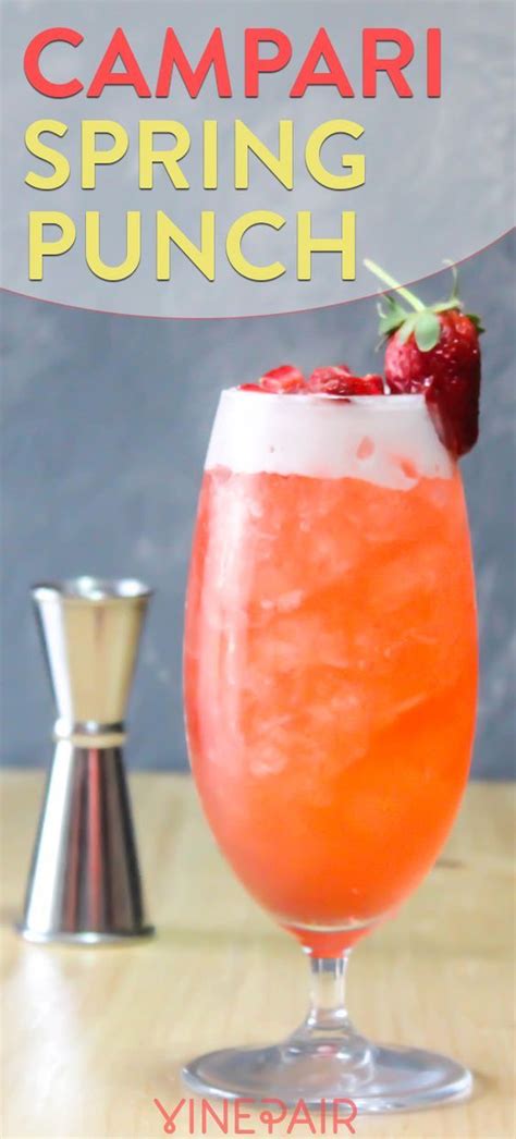 The Campari Spring Punch Recipe Recipe Spring Punch Recipes Punch