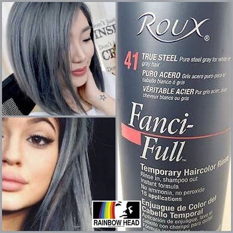 The best temporary hair dye based on the desired effect. Rainbow Head: Roux Fanci-Full Rinse TRUE STEEL Temporary ...