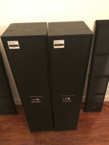 Sony Ss F6000p Floor Standing Speakers Black Pair Ebay