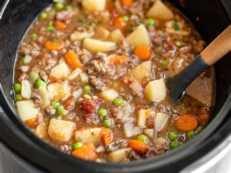 Slow Cooker Hamburger Stew Varshas Recipes