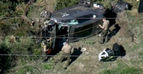 Excessive Speed Caused Tiger Woods Crash Police Say Cbs News