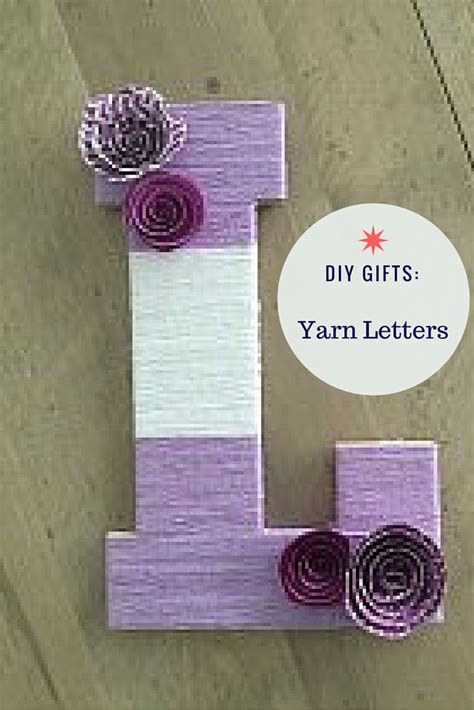 Diy Ts Yarn Wrapped Letters Southern Savers