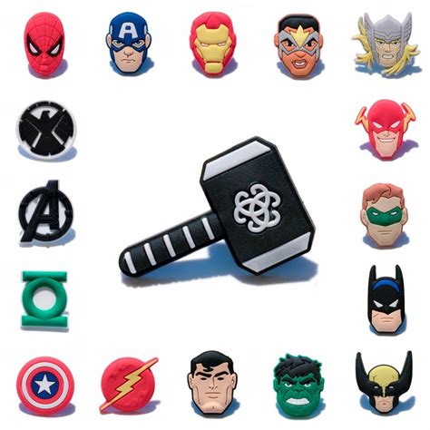 1pcs Marvel Avengers Pvc Cartoon Icon Brooch Pins Badge Anime Figure