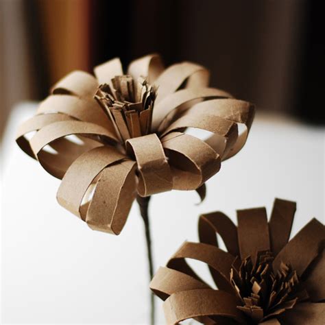 Diy Cardboard Paper Tube Flowers — Epc Crafts