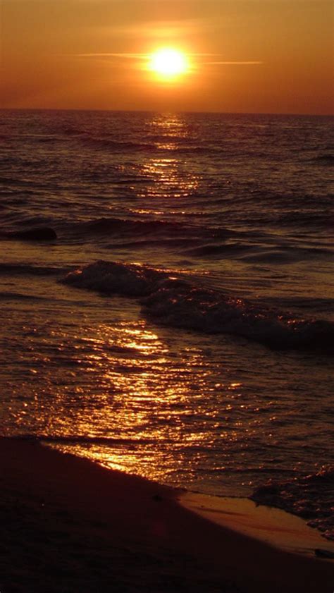 Free Download Ocean Beach Sunset Wallpaper Free Quotekocom 640x1136 For Your Desktop Mobile