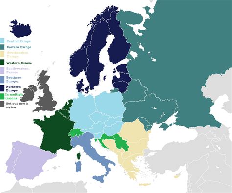 Regions Of Europe Vivid Maps