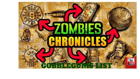 Zombie Chronicles Gobblegum List Youtube