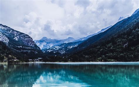 Download Wallpaper 1680x1050 Lake Mountains Reflection Widescreen 16