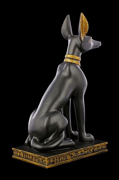 anubis figur Ägyptischer gott schwarz gold groß figuren shop de