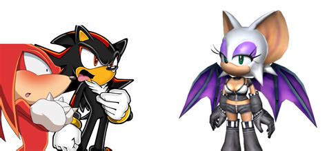 Knuckles And Shadow See Rouge From Shadow Bob32 Hosted