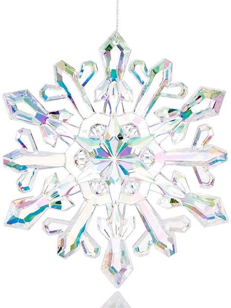 Holiday Lane Iridescent Snowflake Ornament Snowflake Ornaments