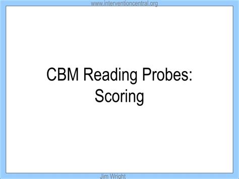 Ppt Cbm Oral Reading Fluency Powerpoint Presentation Free Download