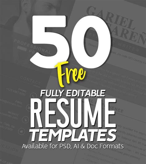 Impress your future employer and get invited to any job interview. 50 Free CV / Resume Templates - Best for 2019 | Resume ...