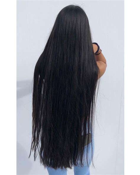 Waist Length Long Straight Black Hair With Layers | Best Hairstyle of the Day - Celebrity ...