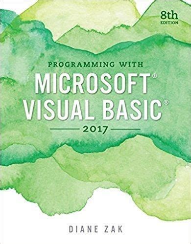 The computer science information technology courses offered by the business department will teach you basic principles of computing, to major programming languages (visual basic, c++, and java). Programming with Microsoft Visual Basic 2017 8th Edition ...