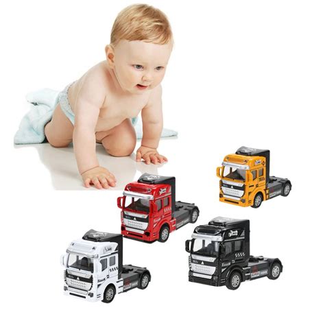132 Scale Children Toy Car Alloy Truck Head Pull Back