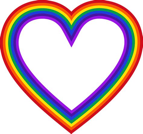 Clipart Heart Rainbow Mark Ii