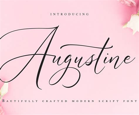 Augustine | Modern Script Font #89171