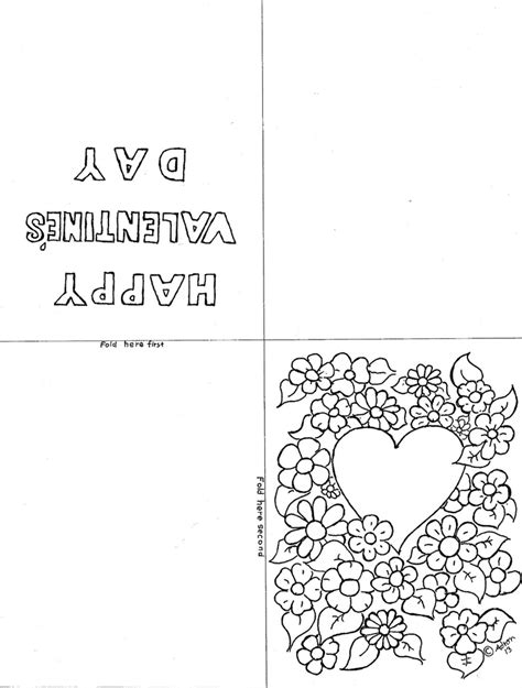 Foldable Printable Valentines Day Cards To Color Printable Word Searches