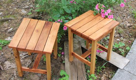 Cedar Outdoor Side Table First Project Ana White