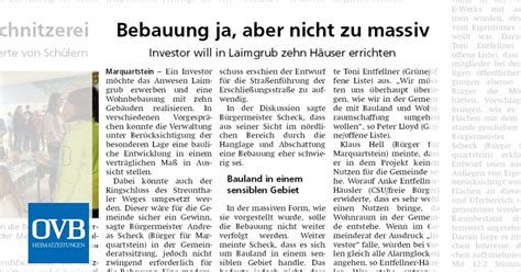 Bebauung Ja Aber Nicht Zu Massiv Ovb Heimatzeitungen