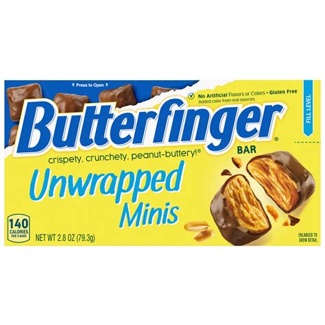 Butterfinger Unwrapped Minis Candy Theater Box Shop Candy At H E B