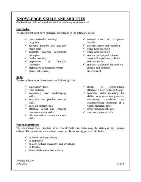 Chief financial and administrative officer job description template. Finance officer job description